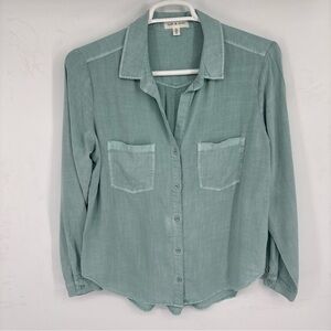 Cloth & Stone Seafoam Button-Down Shirt